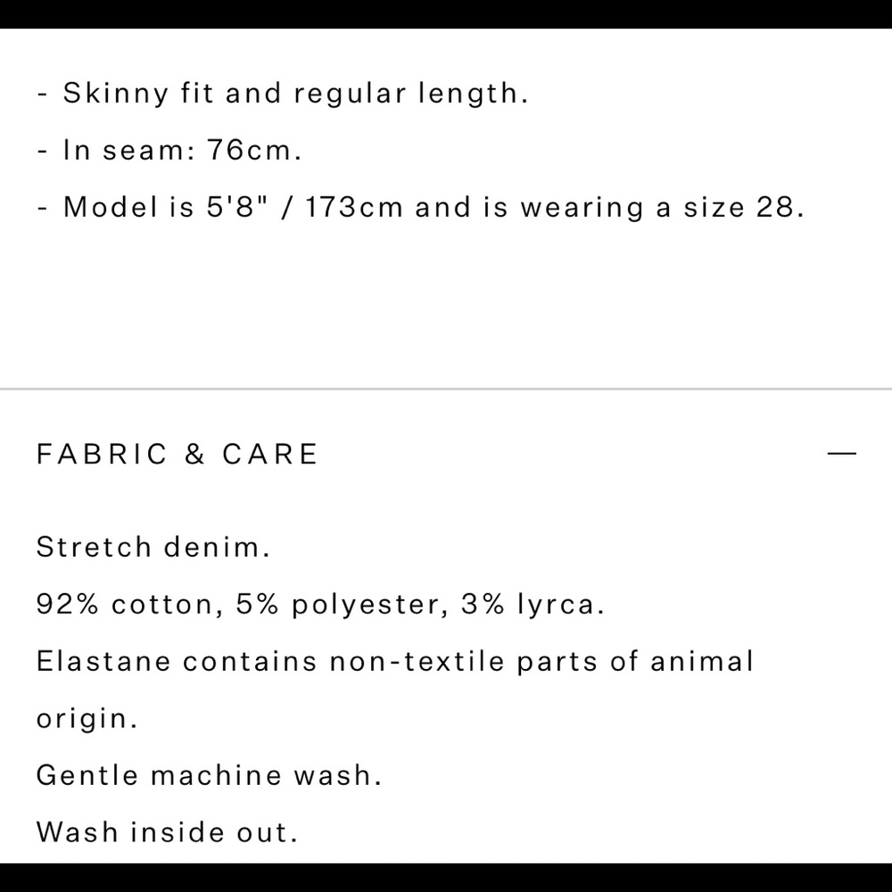 ALL SAINTS skinny jeans size 31” (US 8) - Picture 7 of 7